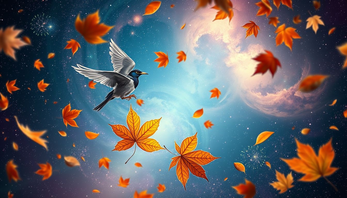 Een kievit in de herfst symboliseert verandering en loslaten.