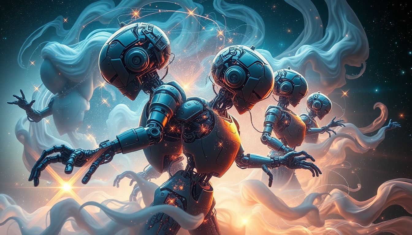 Gehackte robots symboliseren verlies van controle over je acties.