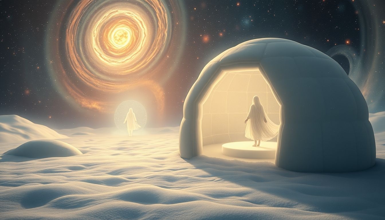Communiceren in een iglo symboliseert koude, maar oprechte verbindingen.