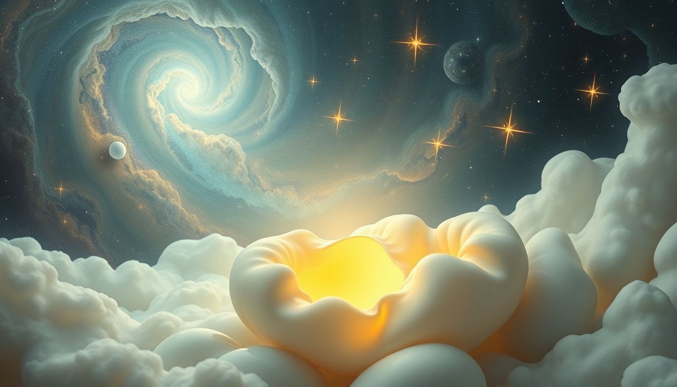 Een omelet in dromen symboliseert vaak emotionele troost en herstel.