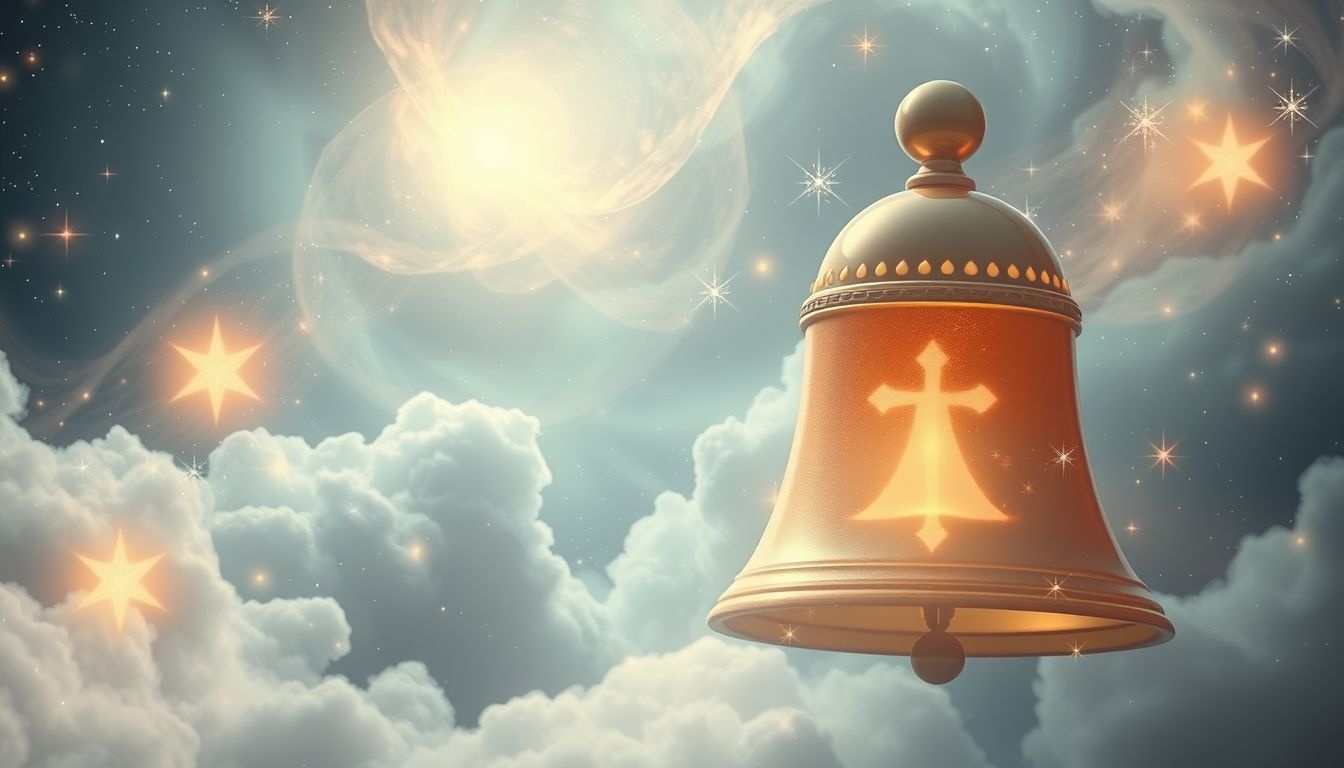 Klokgelui in dromen symboliseert vaak spirituele ontwaking en verbondenheid.
