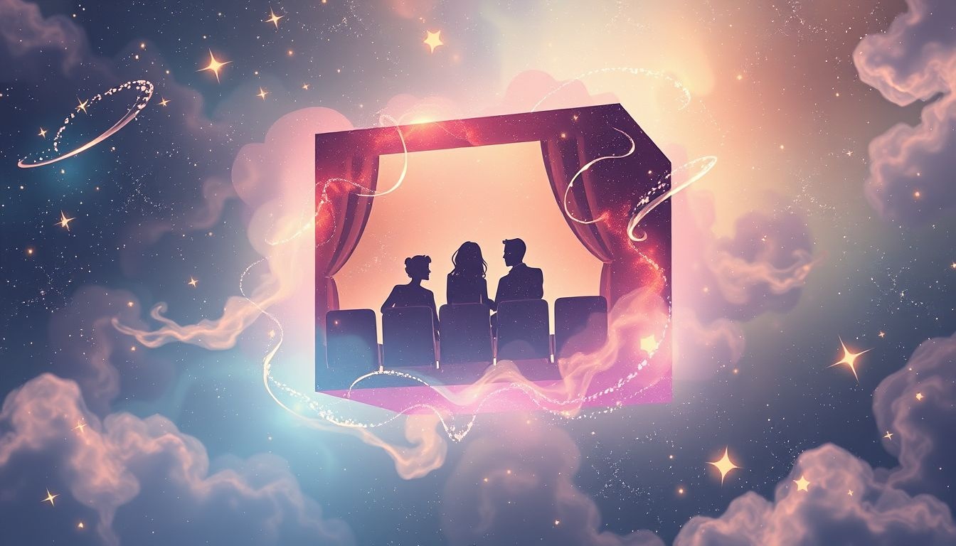 Samen in een theaterloge symboliseert gedeelde intimiteit en vertrouwen.