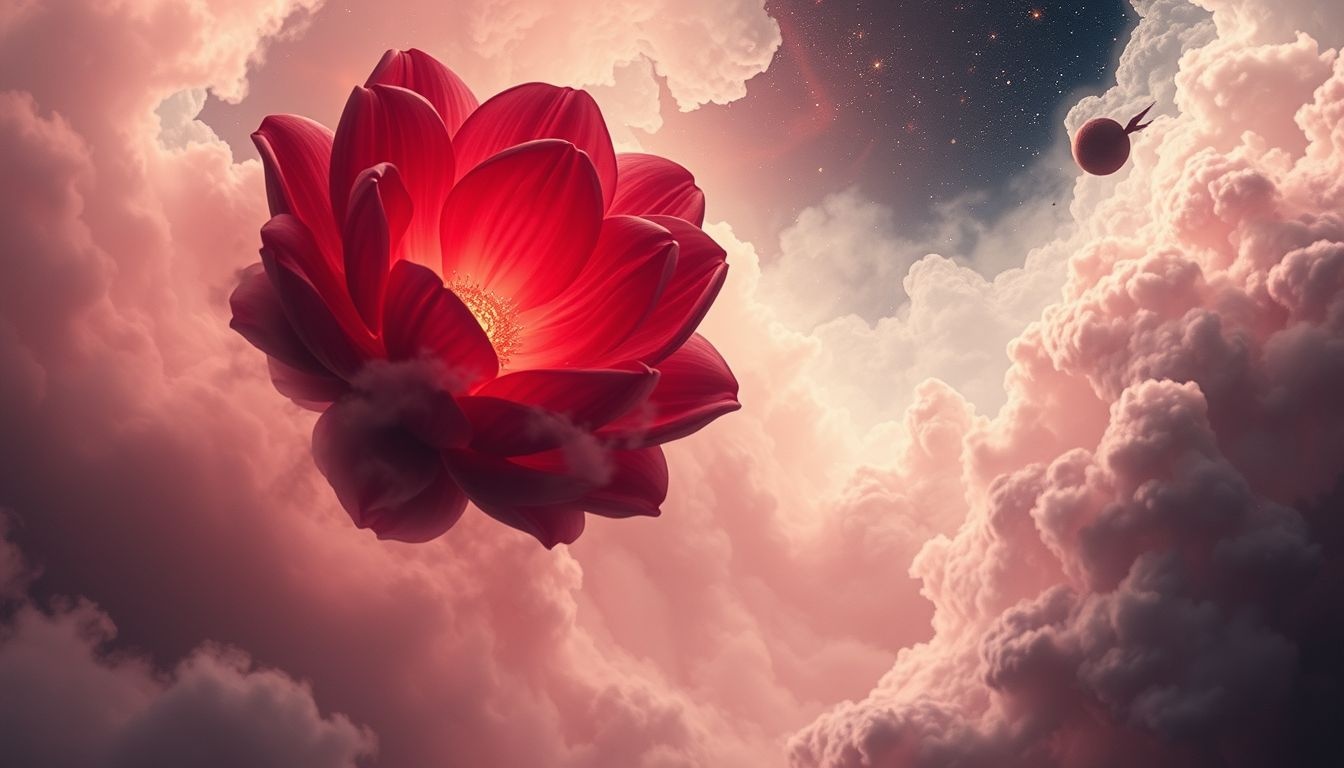 Een bloedende moedermal symboliseert emotionele kwetsbaarheid en heling.