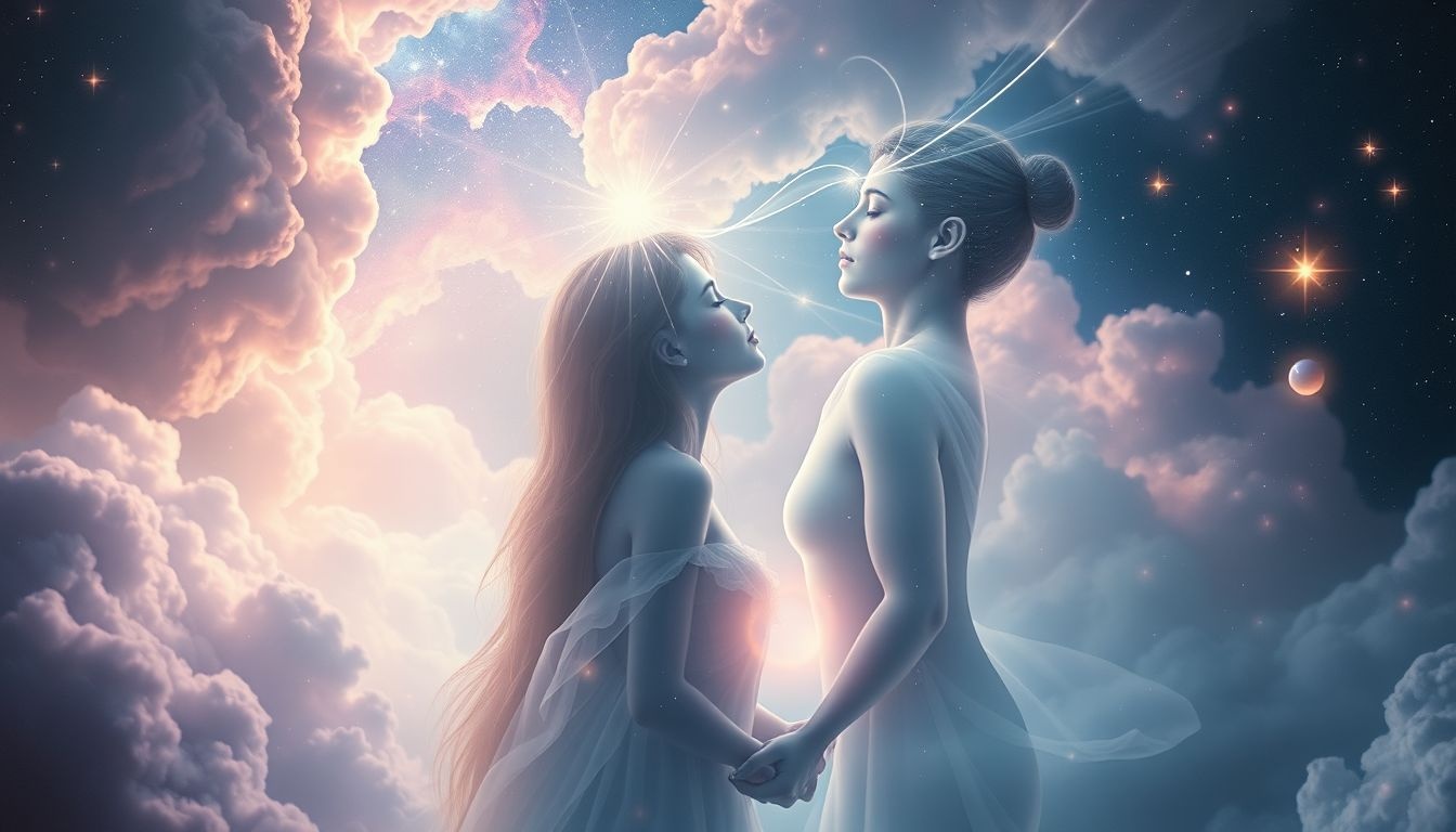 Een kus van een overledene symboliseert vaak troost en afscheid.