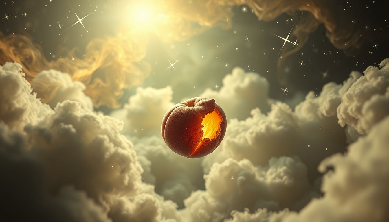 Een rotte perzikpit duidt op verborgen zorgen of teleurstellingen.