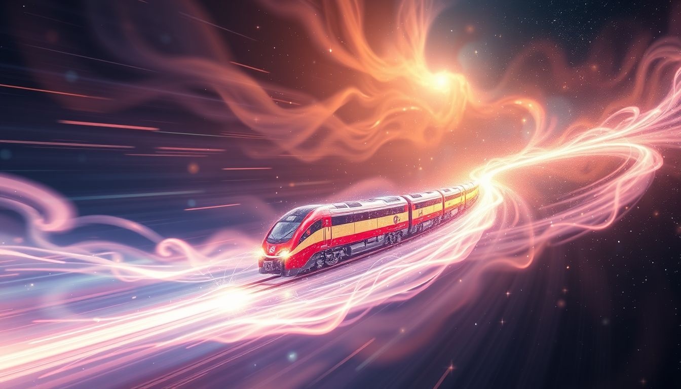 Een snelle treinreis symboliseert vaak een plotselinge levensverandering.