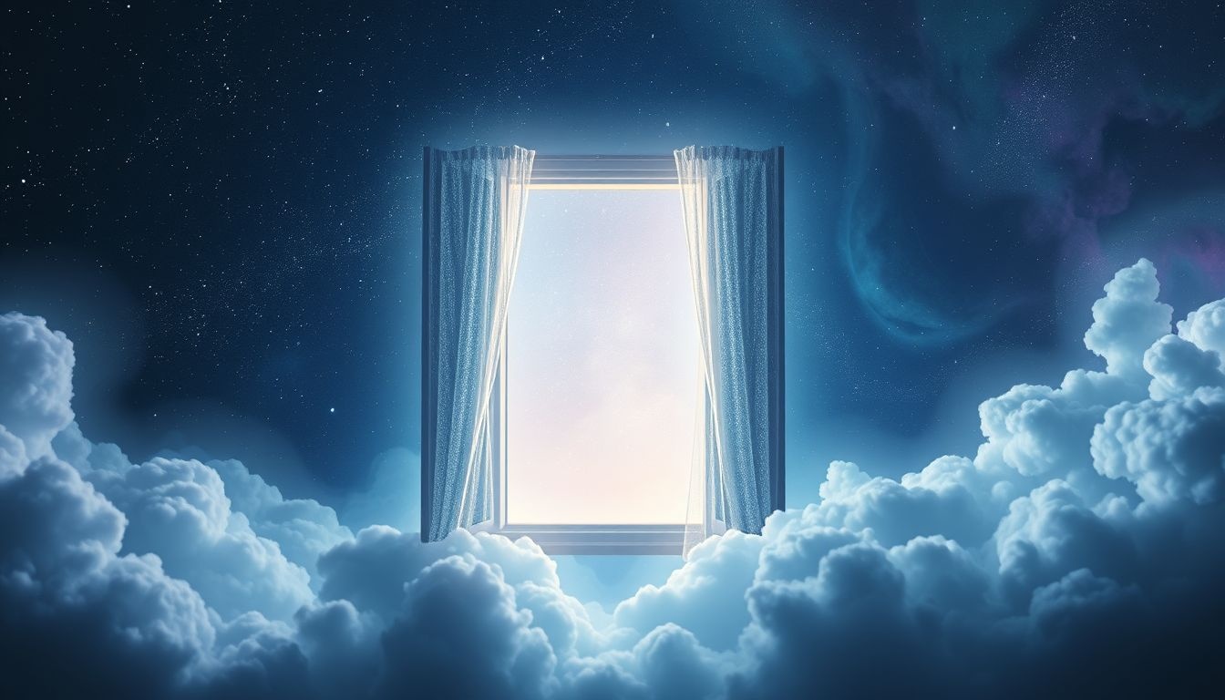 Een westenwind door open raam symboliseert nieuwe kansen en vrijheid.