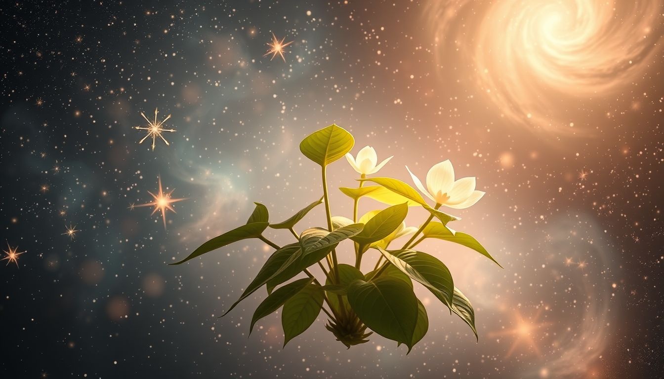 Een bloeiende philodendron symboliseert groei en persoonlijke transformatie.