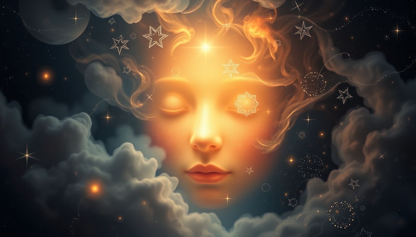 Een kus op het voorhoofd symboliseert liefde en geborgenheid.