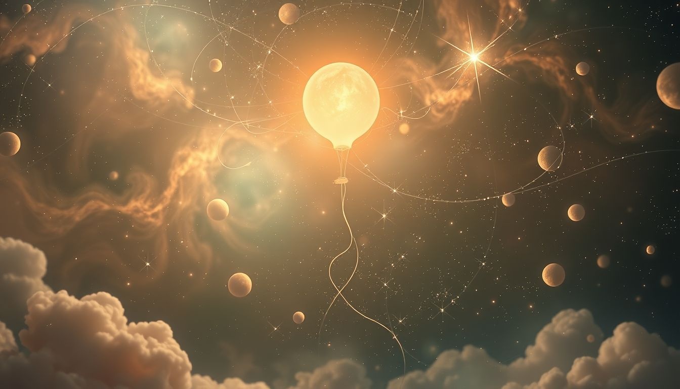 Dromen over ballonnen vastmaken symboliseert het beheersen van ambities.