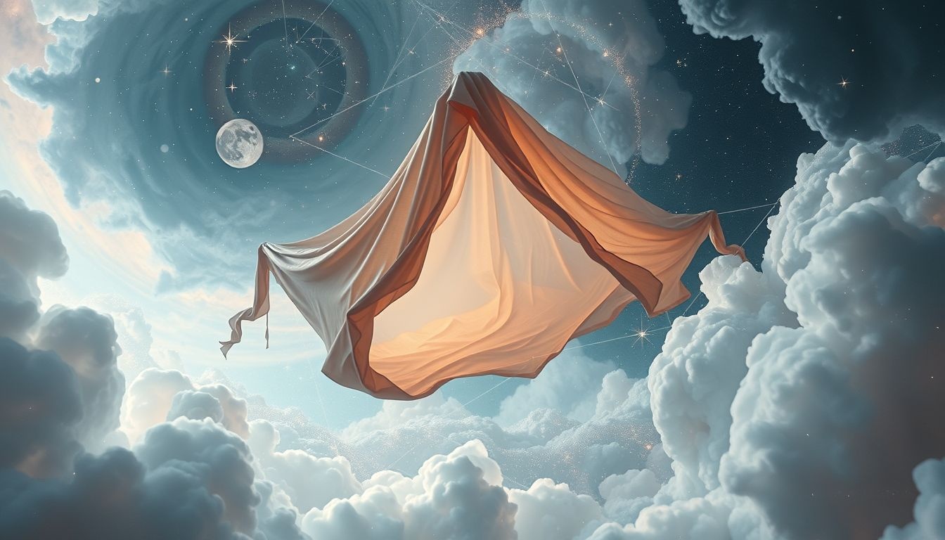 Een scheur in een tent symboliseert kwetsbaarheid in je leven.