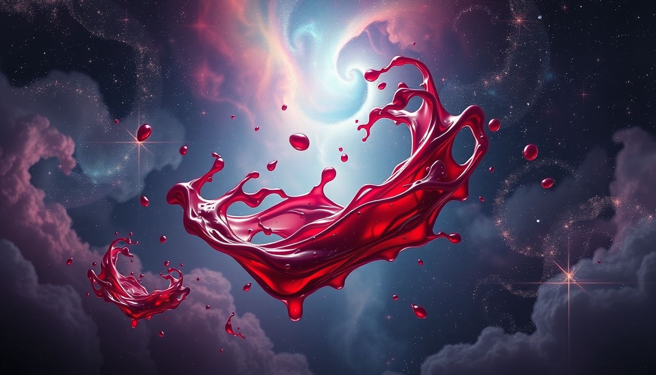 Rood bloed in dromen symboliseert levenskracht en intense emoties.