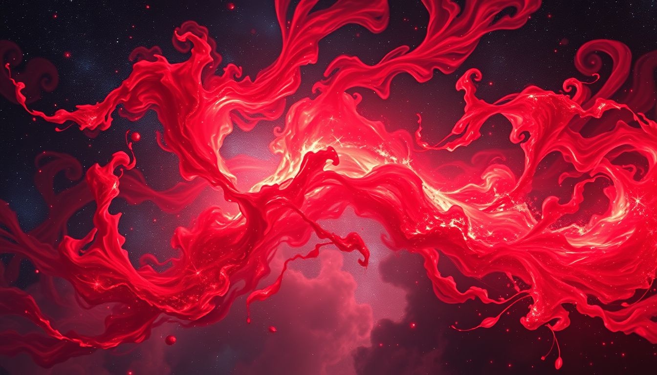 Rood symboliseert vurige passie, intense energie en soms woede.