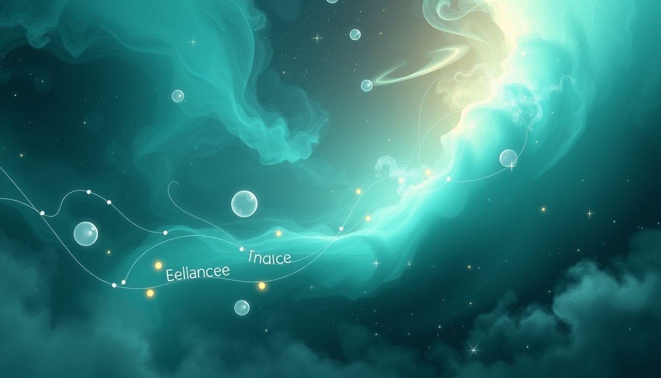 Dromen over teal symboliseren innerlijke balans en heldere communicatie.