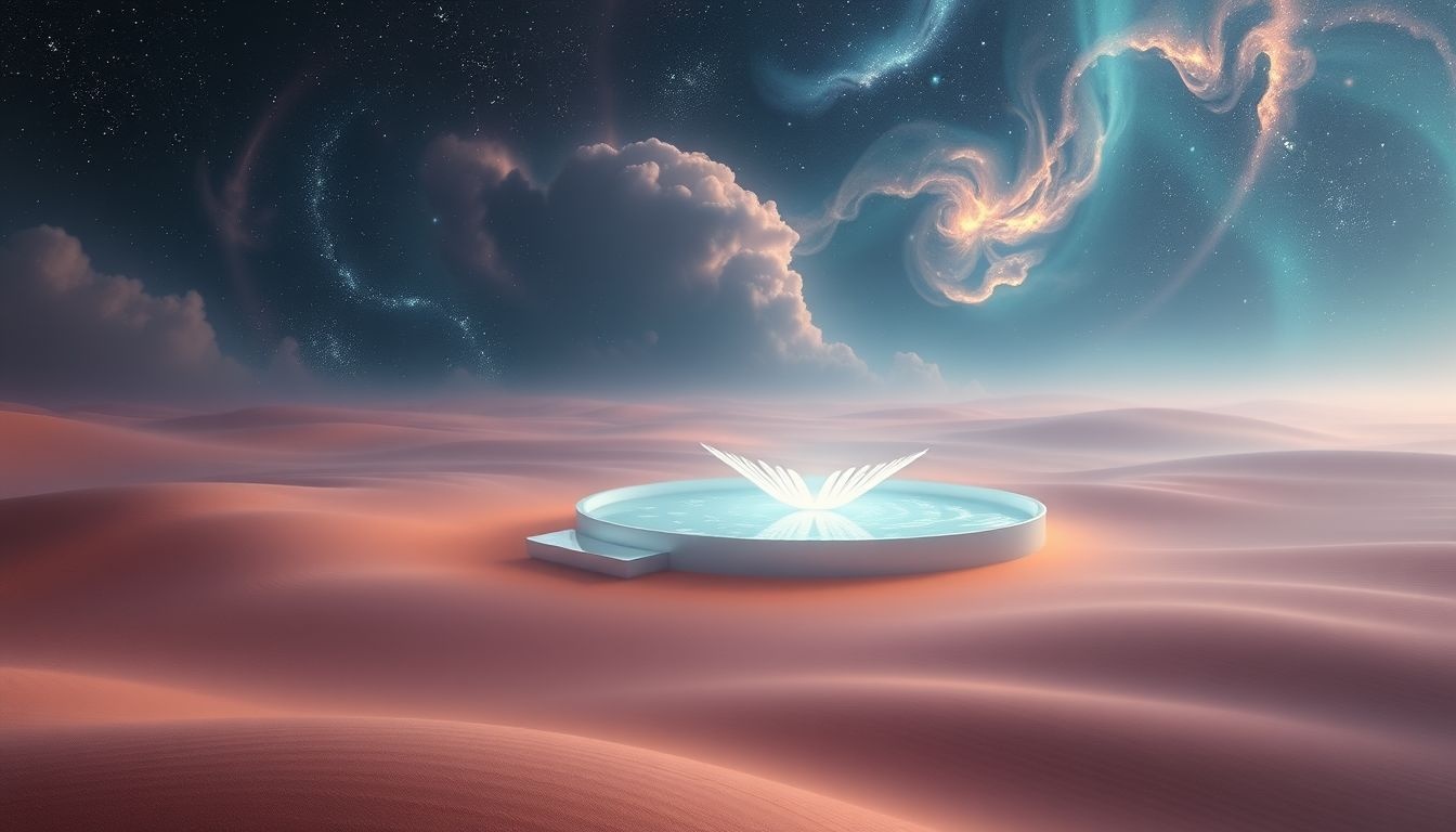 Oases symboliseren hoop en hernieuwde kracht in droevige tijden.