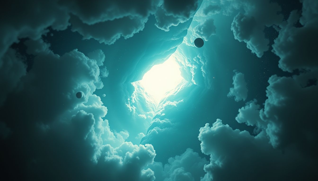 Een spleet in het plafond symboliseert verborgen zorgen of angsten.