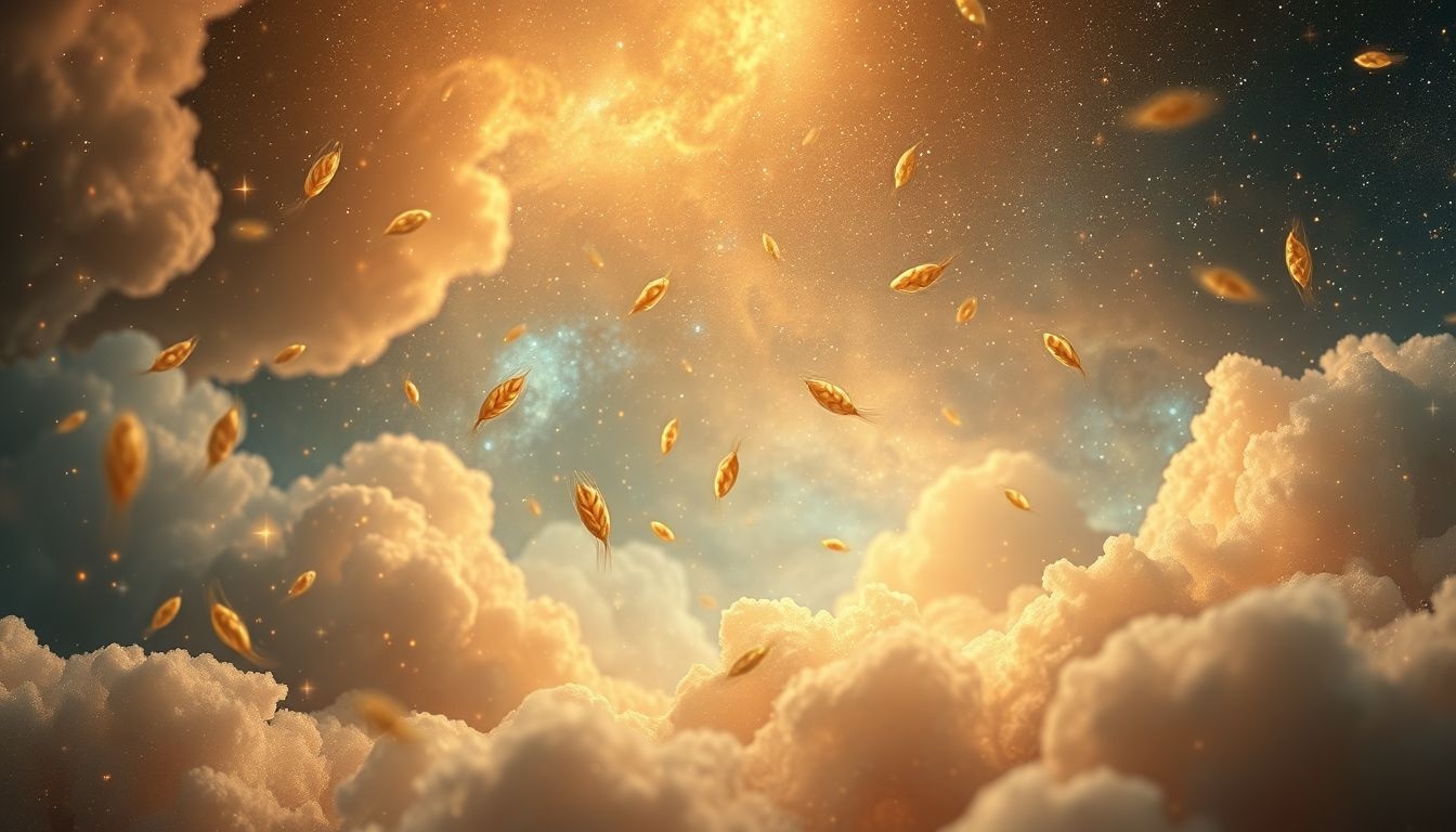 Boekweit symboliseert rijkdom en voorspoed in dromen.