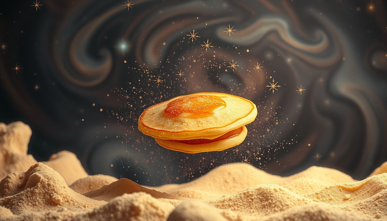 Boekweitpannenkoeken bakken in dromen symboliseert creatieve voedingsenergie.