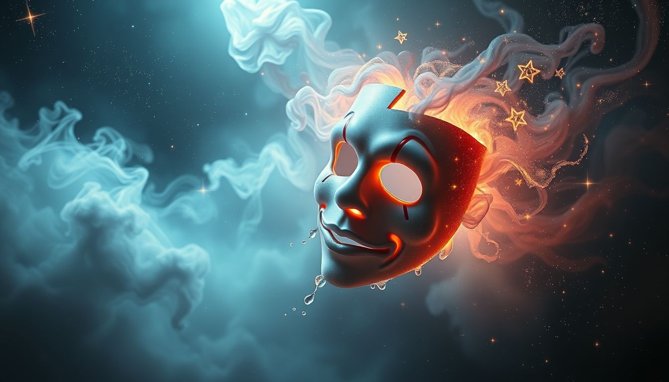 Clownsmaskers verbergen vaak diepgeworteld verdriet en angst.