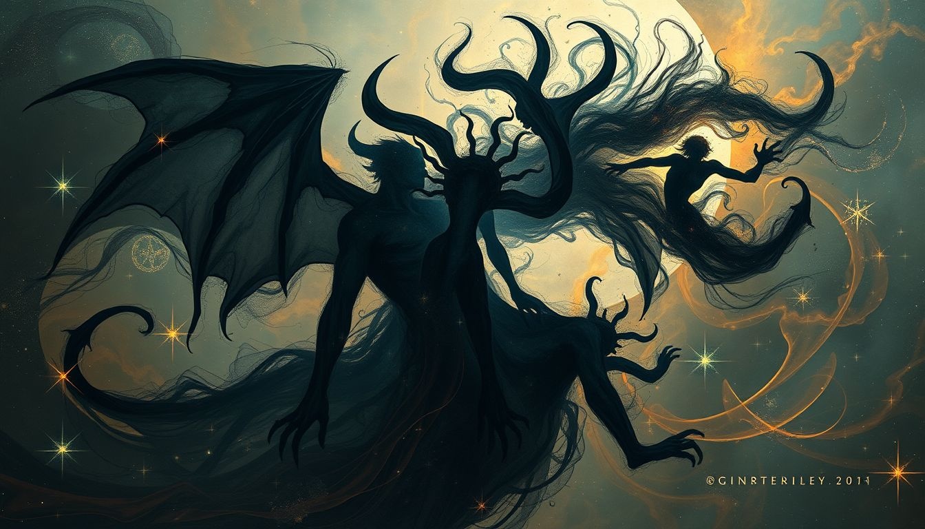 Demonen symboliseren vaak innerlijke strijd en negatieve emoties in dromen.