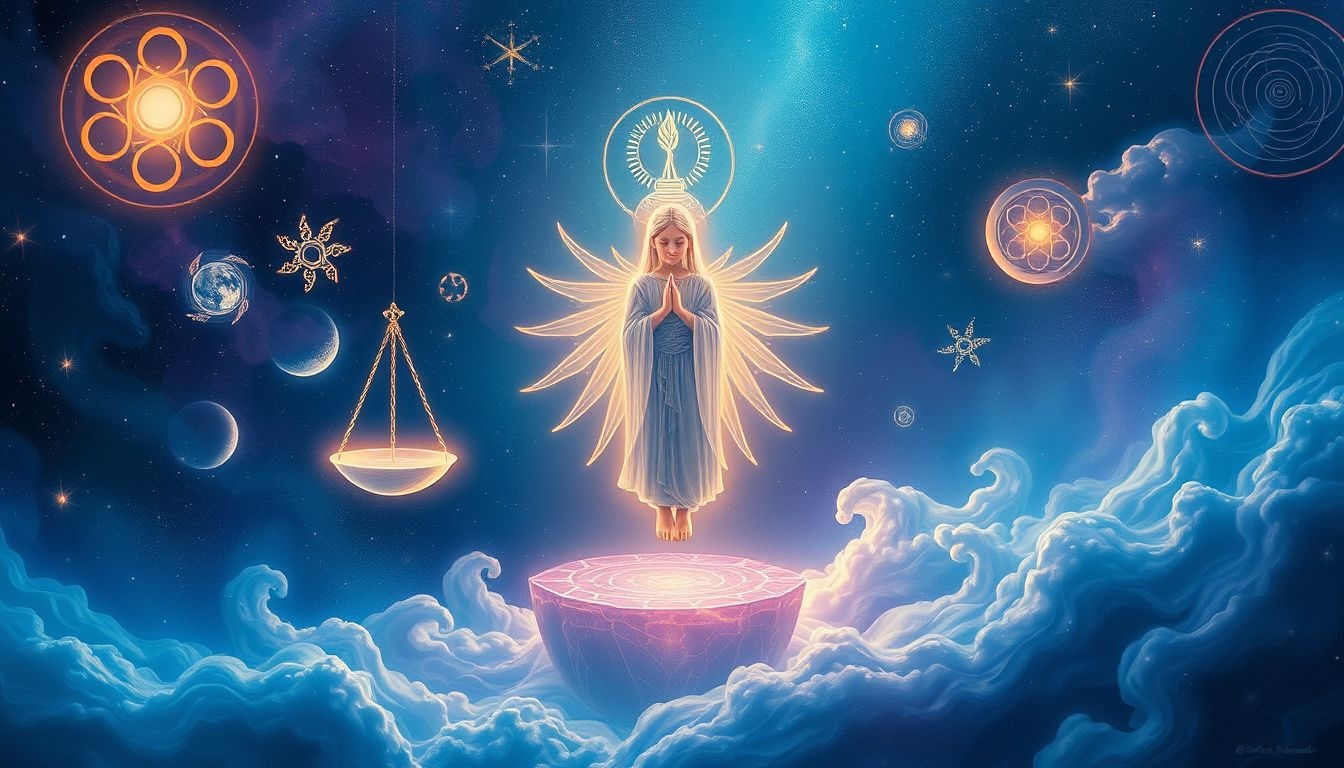 Een zoon van de Moedergodin balanceert ziel en materie harmonieus.