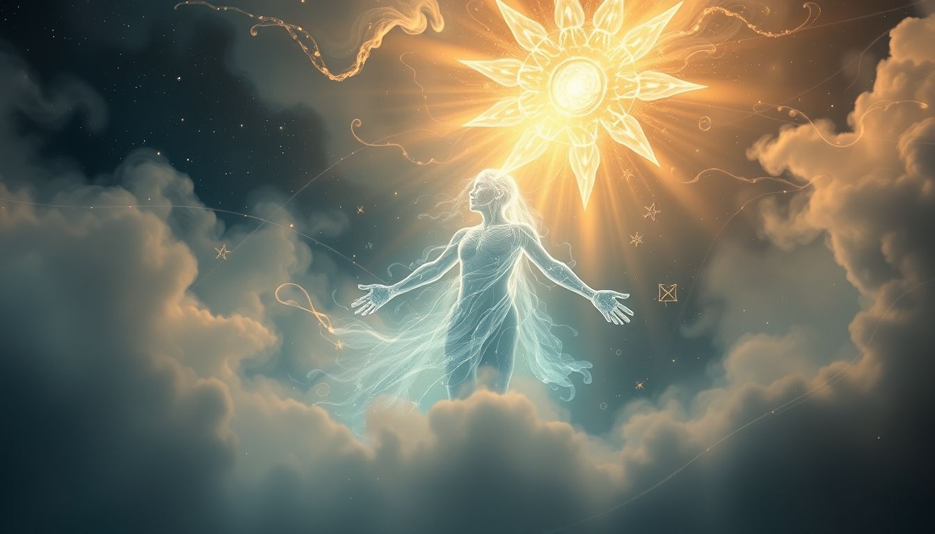 De transformatie symboliseert innerlijke groei en spiritueel ontwaken.