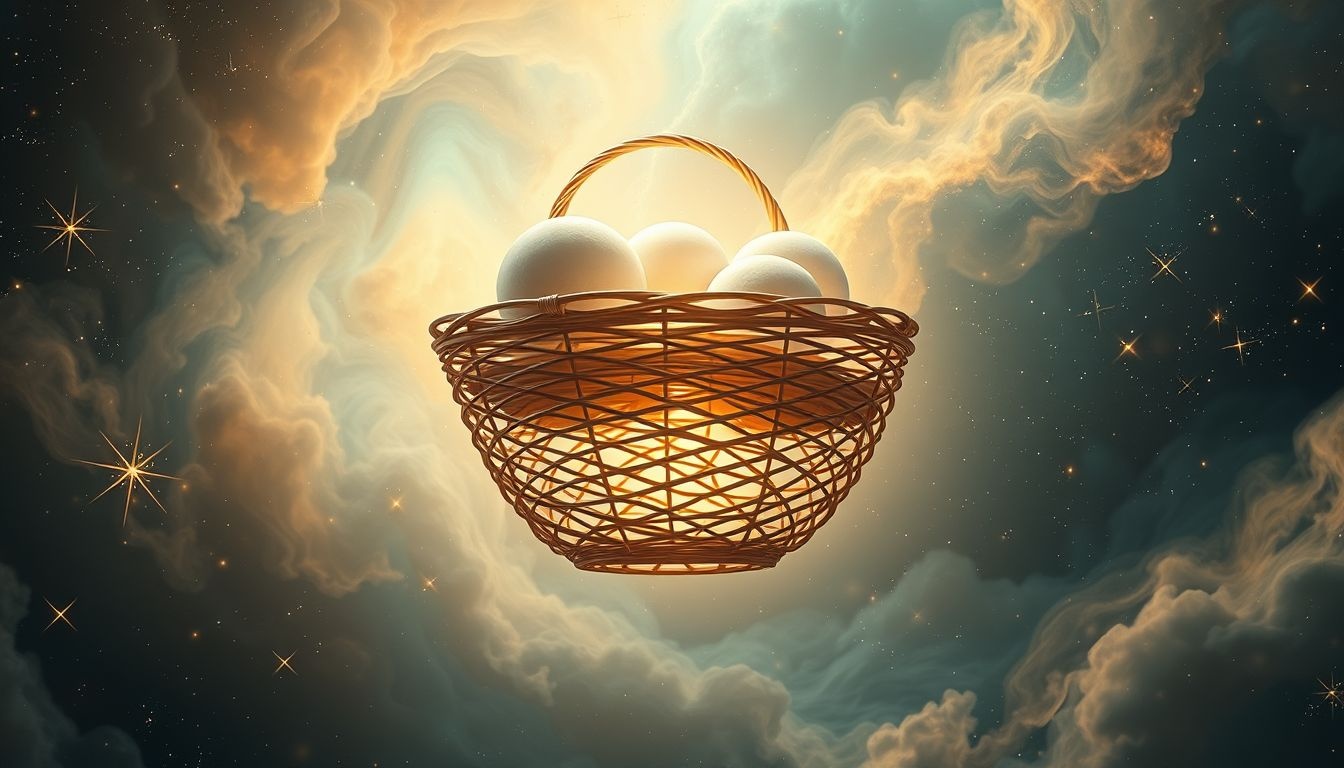 Een mand symboliseert opslag, bescherming en toekomstig potentieel in dromen.