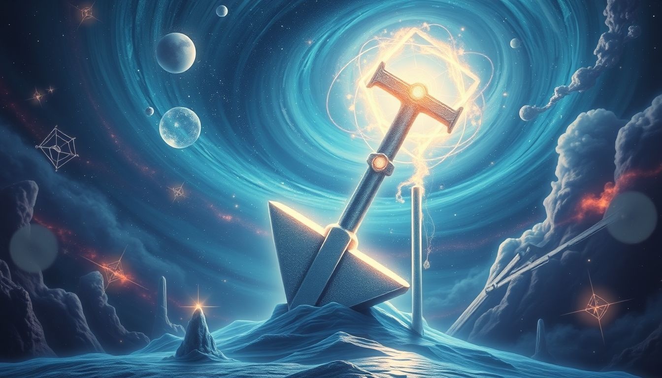 Een paalhamer symboliseert stevigheid en onwankelbare vastberadenheid.