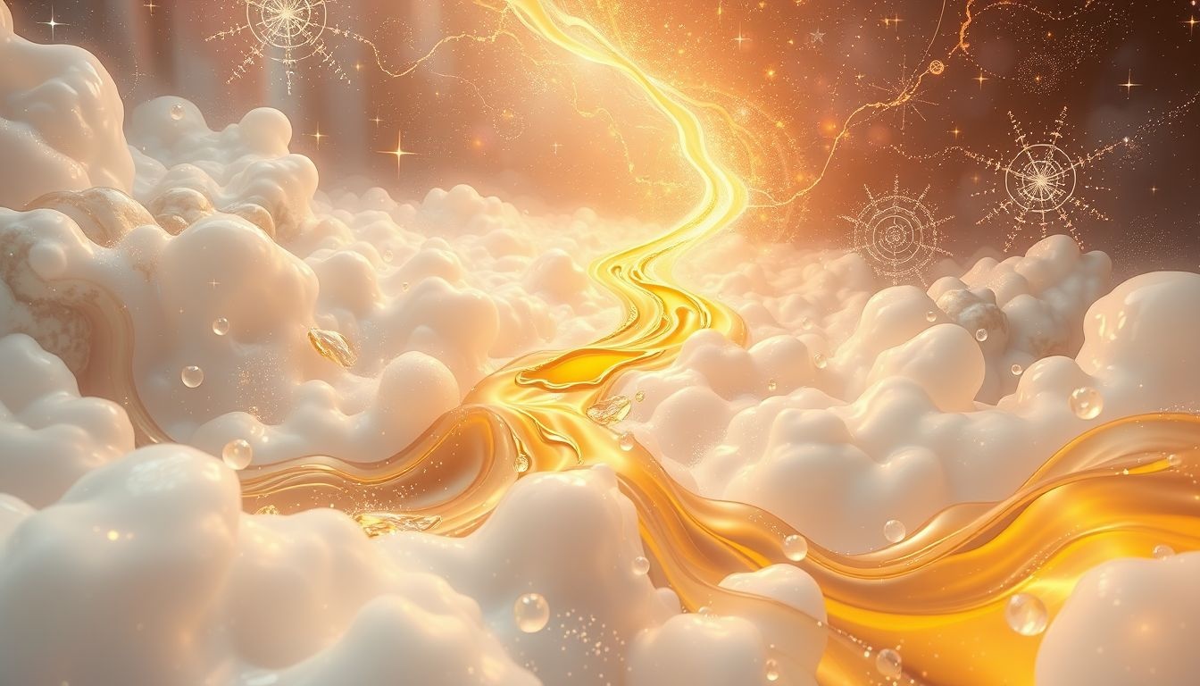 Dromen over badolie symboliseert ontspanning en emotionele zuivering.