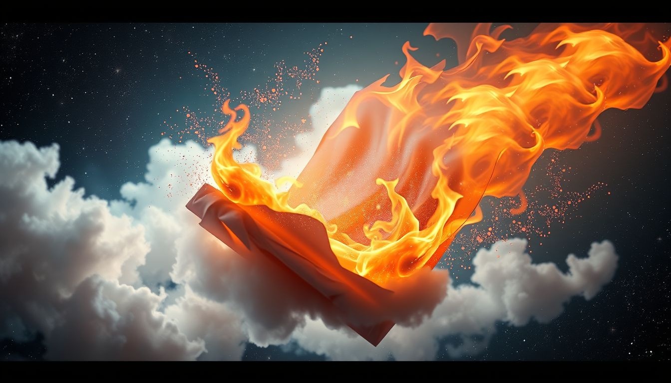 Dromen over brandende documenten symboliseren loslaten en nieuwe kansen.