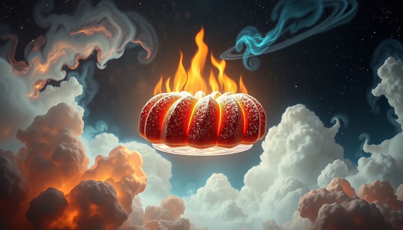 Dromen over brandende bundtcake symboliseert verloren kansen of spijt.