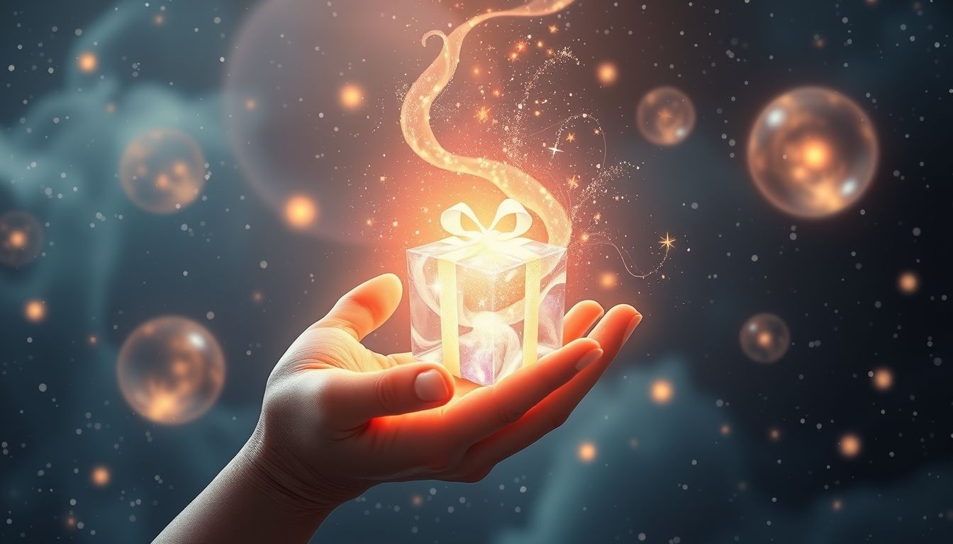 Dromen over cadeau’s symboliseren vaak onverwachte vreugde en dankbaarheid.