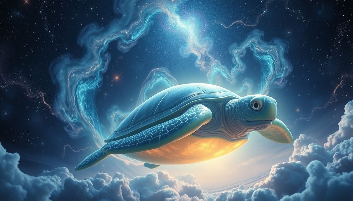 Dromen over een grote schildpad symboliseert geduld en levenswijsheid.