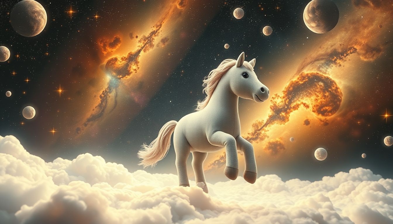 Dromen over een groot knuffelpaard symboliseert verlangen naar geborgenheid.