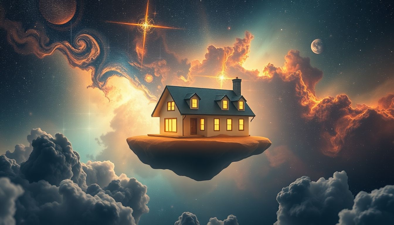 Dromen over een huis in het buitenland symboliseren nieuwe levensavonturen.