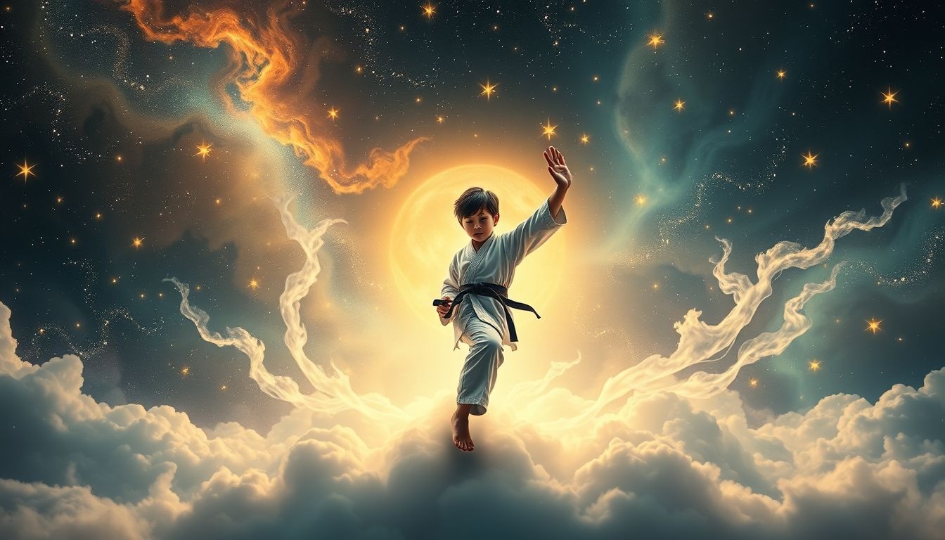 Dromen over jonge karate-experts symboliseren groei en zelfdiscipline.