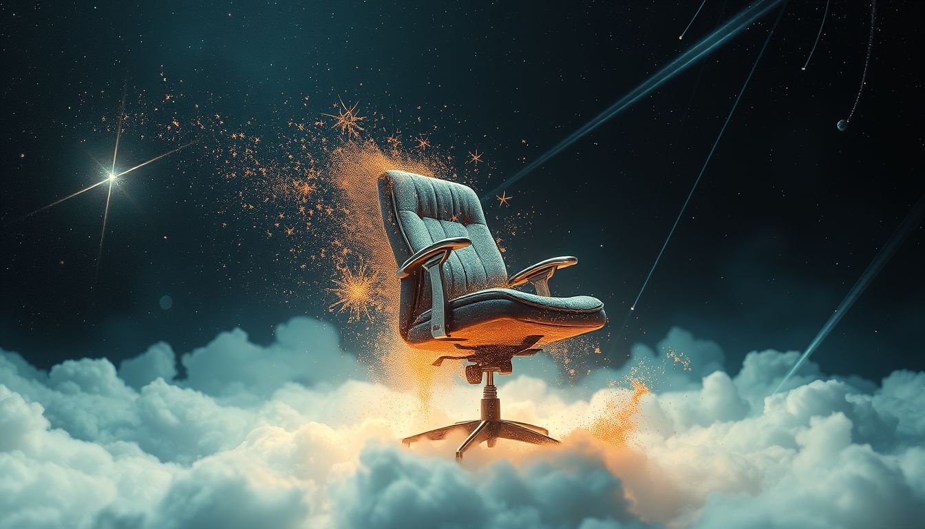 Dromen over kapotte bureaustoel symboliseert onzekerheid en gebrek aan stabiliteit.