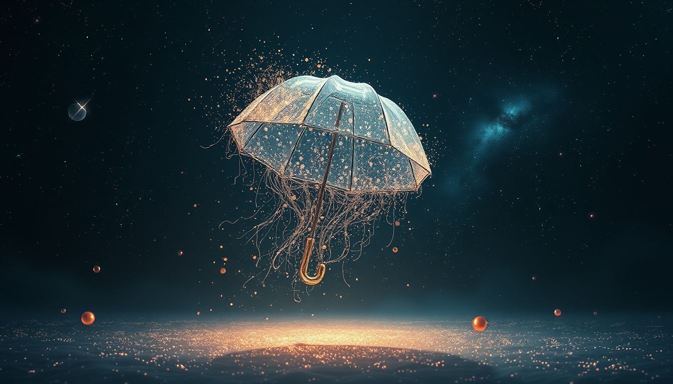 Dromen over een kapotte paraplu symboliseert kwetsbaarheid en beschermingsverlies.