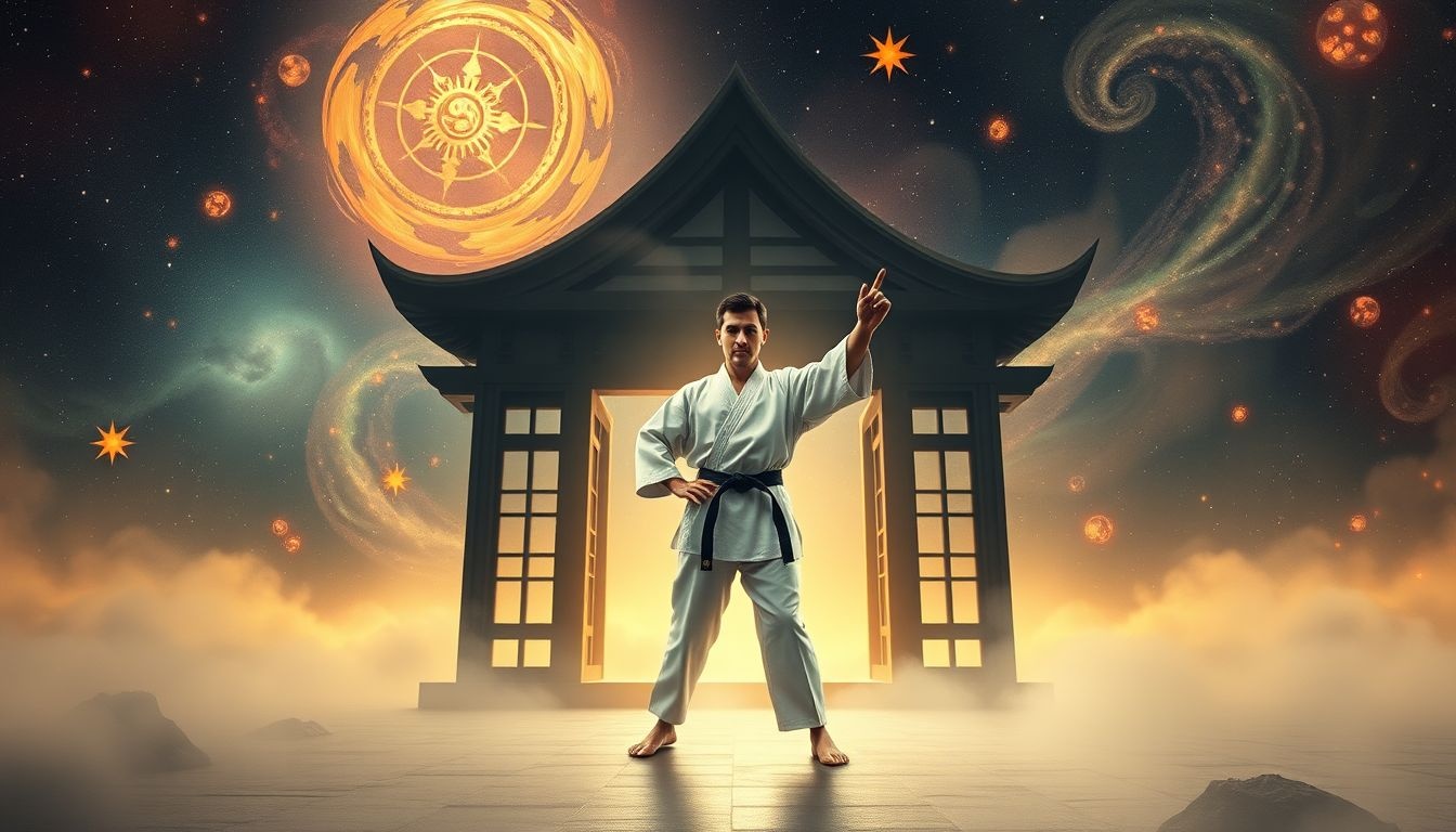 Dromen over karate-experts buiten de dojo symboliseren innerlijke krachtontwikkeling.