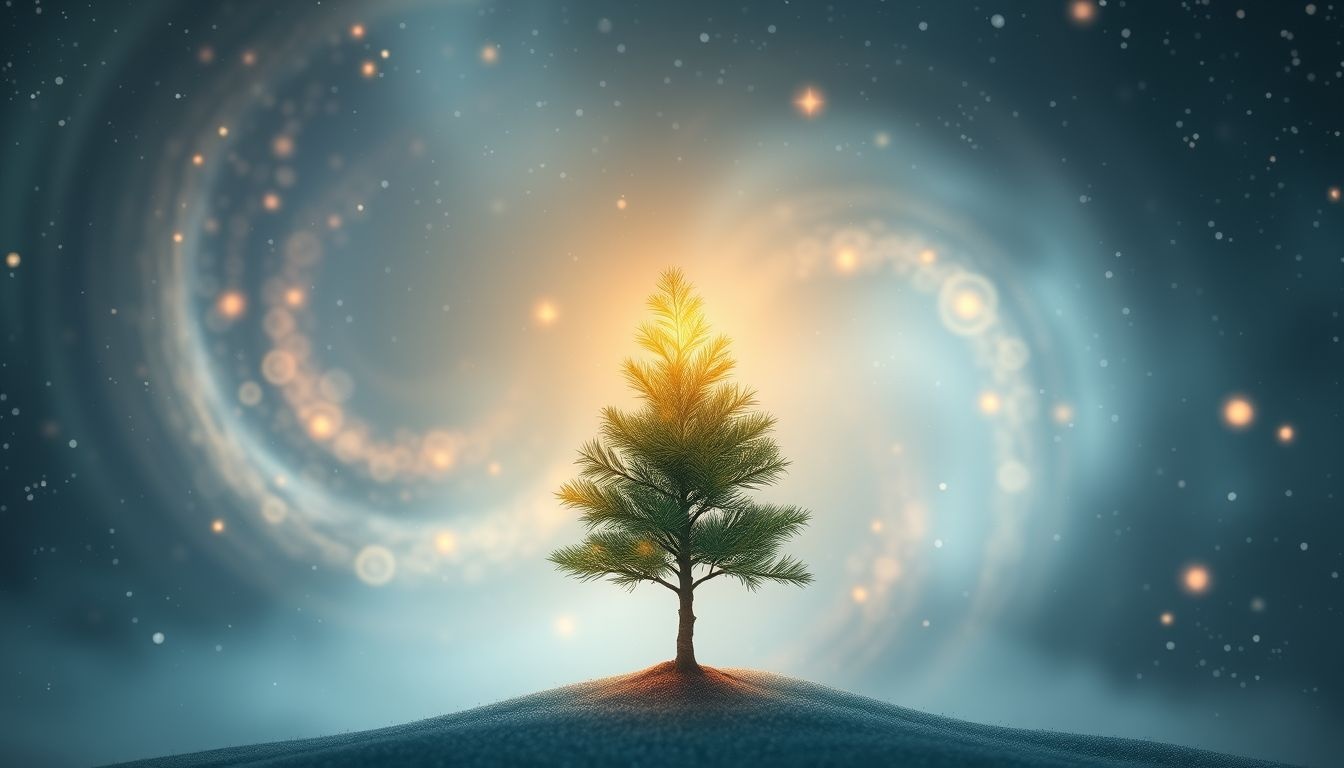 Dromen over een kleine spar symboliseert groei en nieuwe kansen.