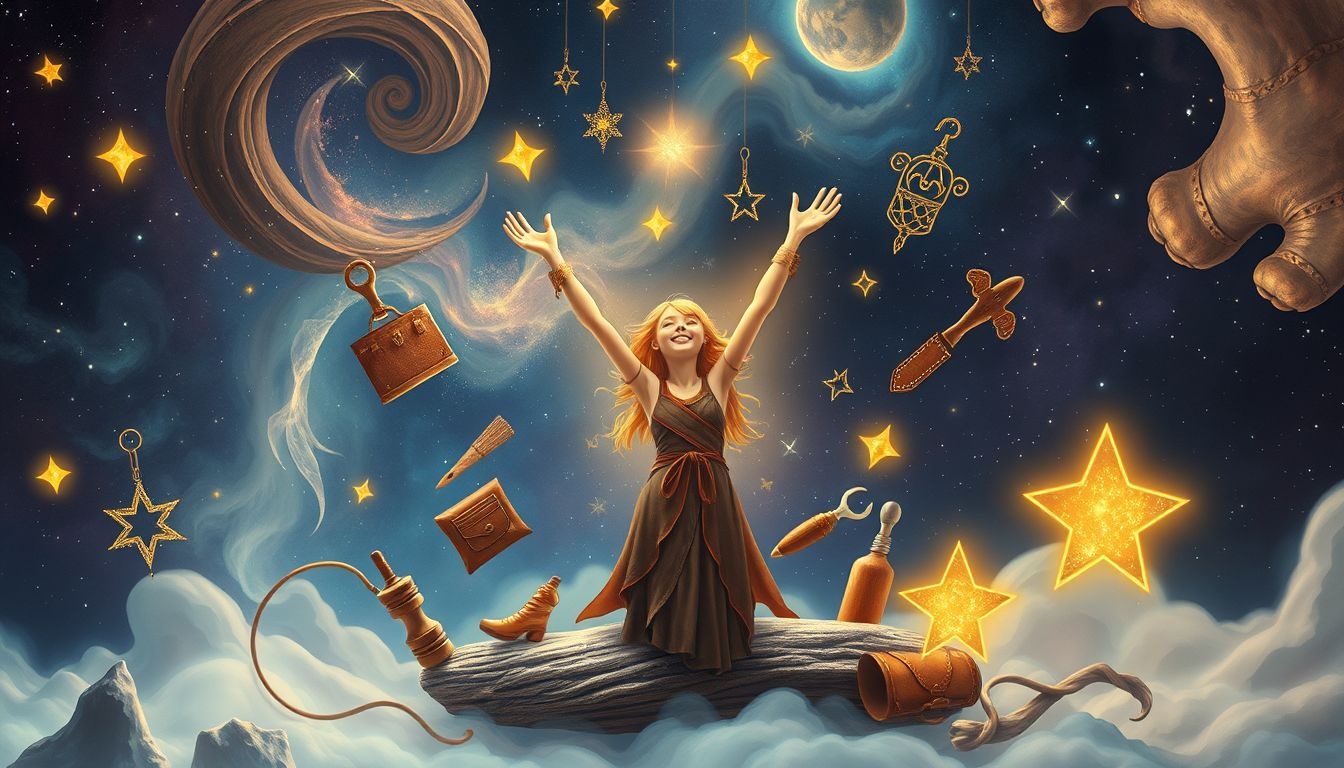 Een gelukkige leerbewerker symboliseert voldoening in vakmanschap en creativiteit.