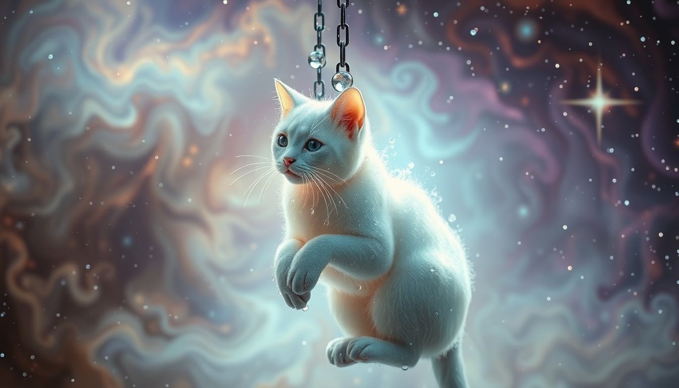 Dromen over natte katten symboliseren blokkades in intuïtie en zelfstandigheid.