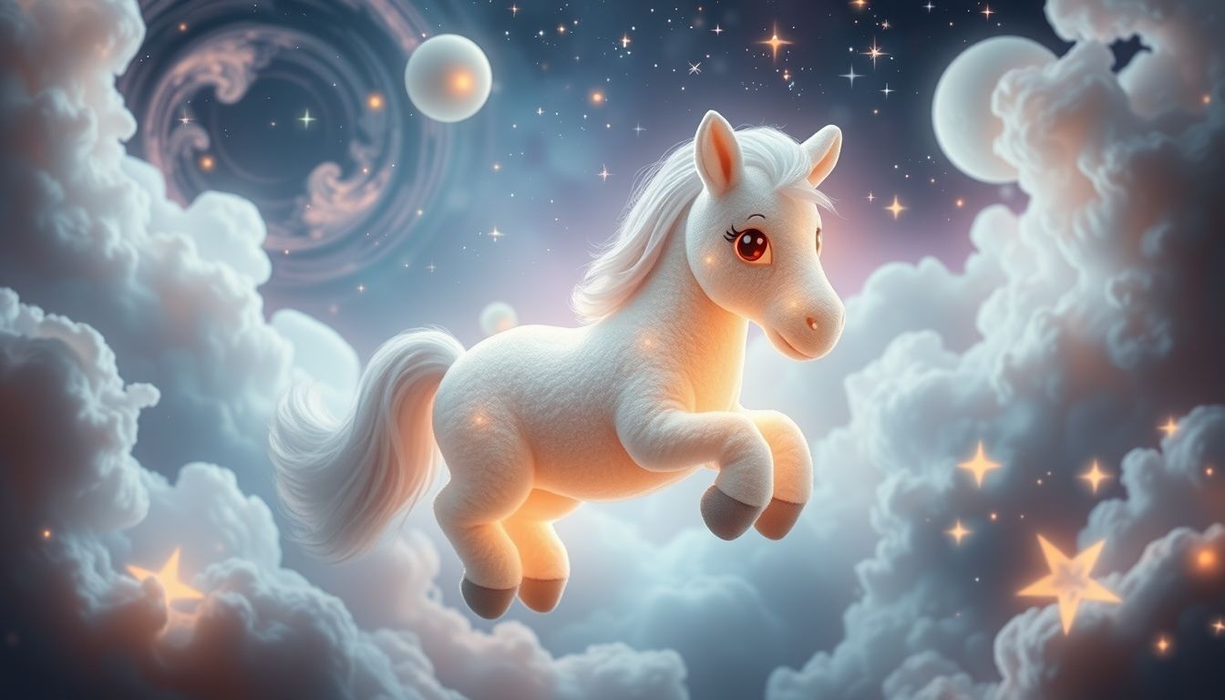 Dromen over een pratend knuffelpaard symboliseert innerlijke wijsheid en geruststelling.