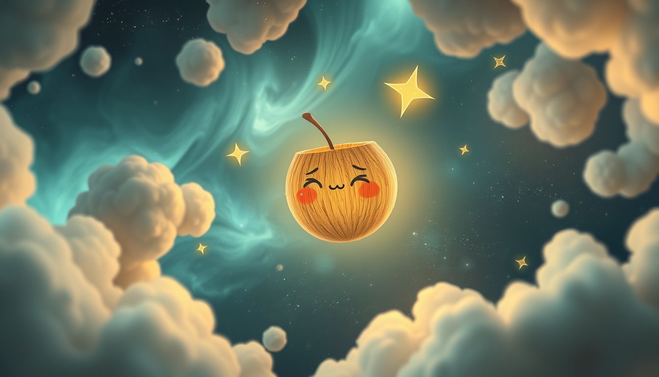 Dromen over pratende kokosnoten symboliseren onverwachte wijsheid en communicatie.