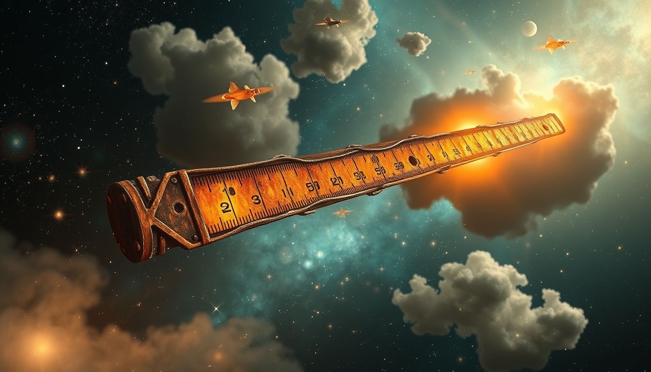 Dromen over een roestige meetlat symboliseert verouderde zelfevaluaties.