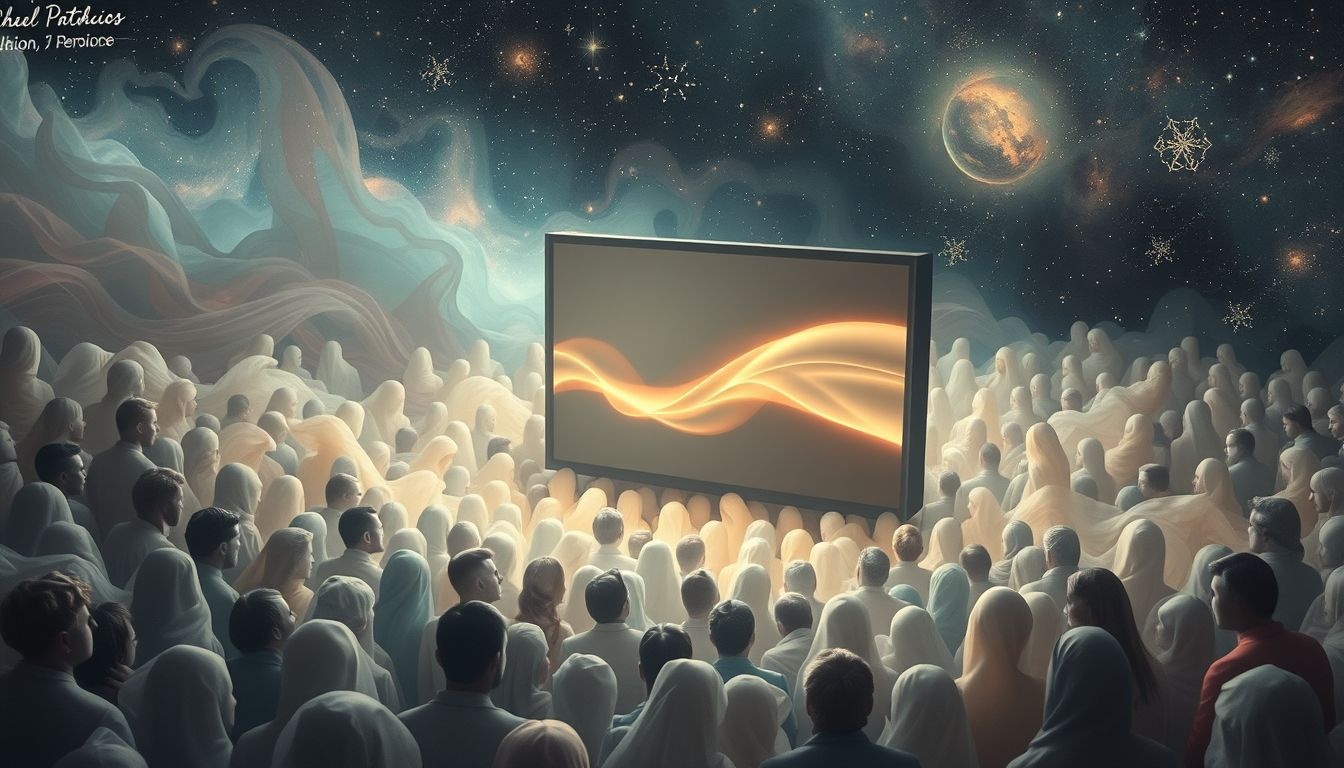 Dromen over tv in menigte weerspiegelt sociale druk en innerlijke chaos.