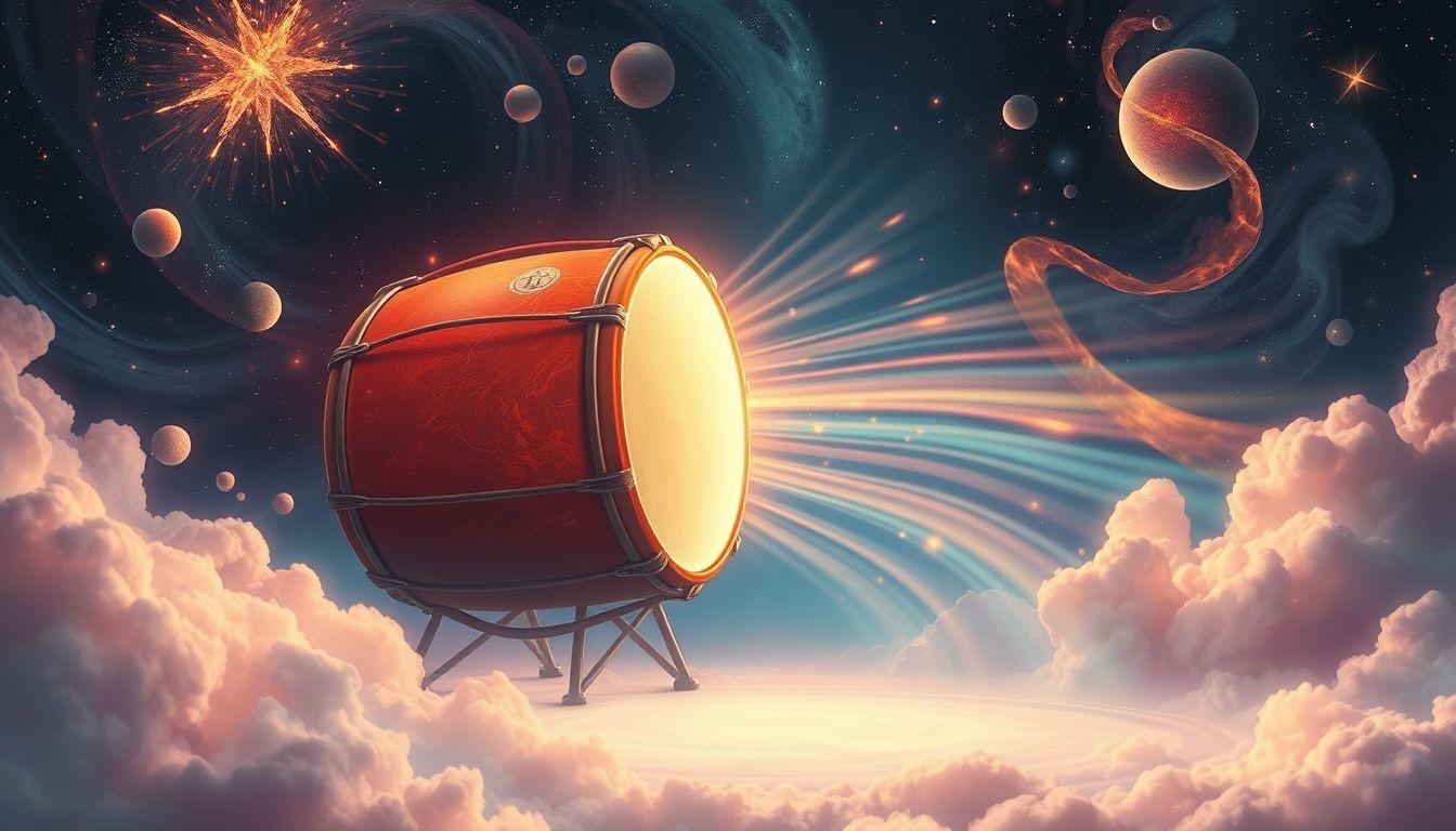 Een hard trommelgeluid in dromen symboliseert krachtige innerlijke emoties.