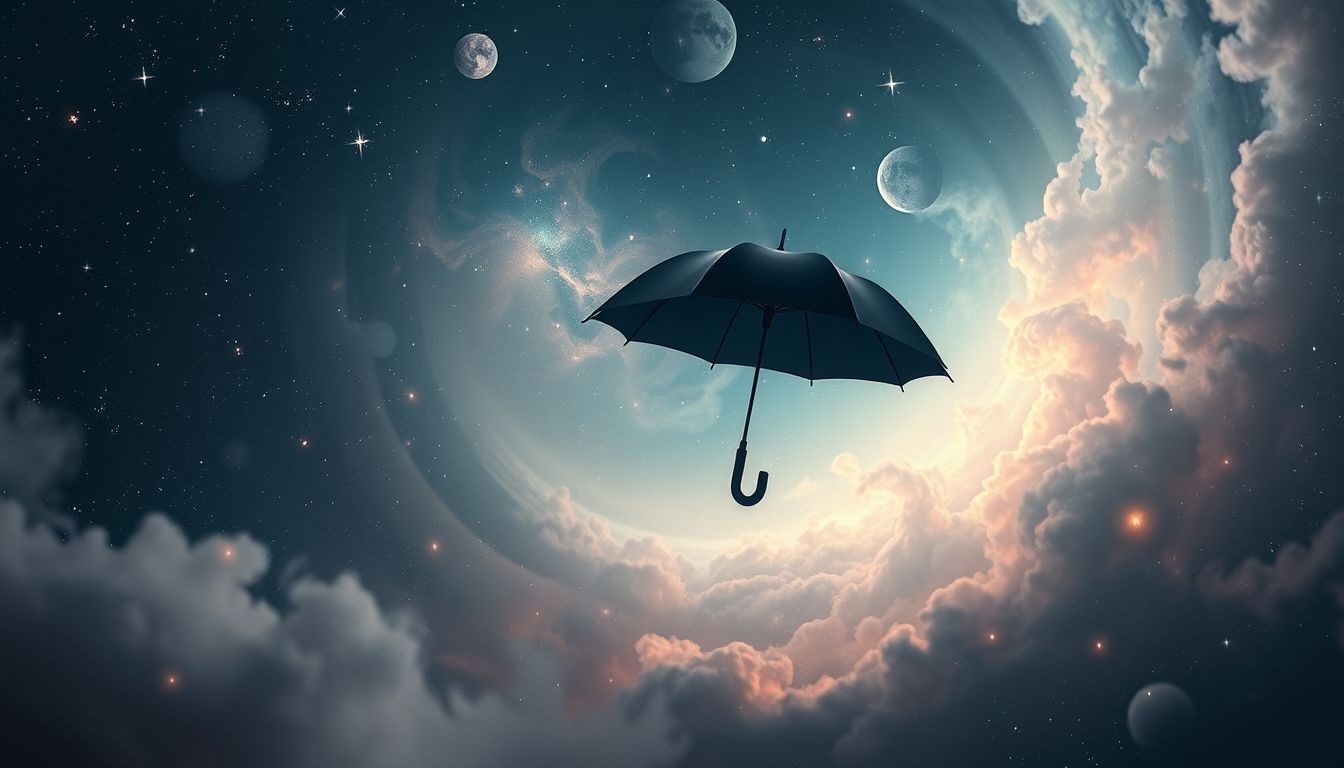Dromen over een zwarte paraplu symboliseert bescherming tegen negatieve invloeden.