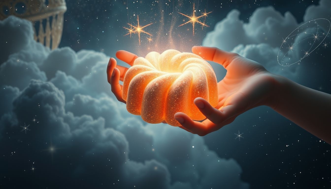 Dromen over bundtcake symboliseert innerlijke creativiteit en tevredenheid.