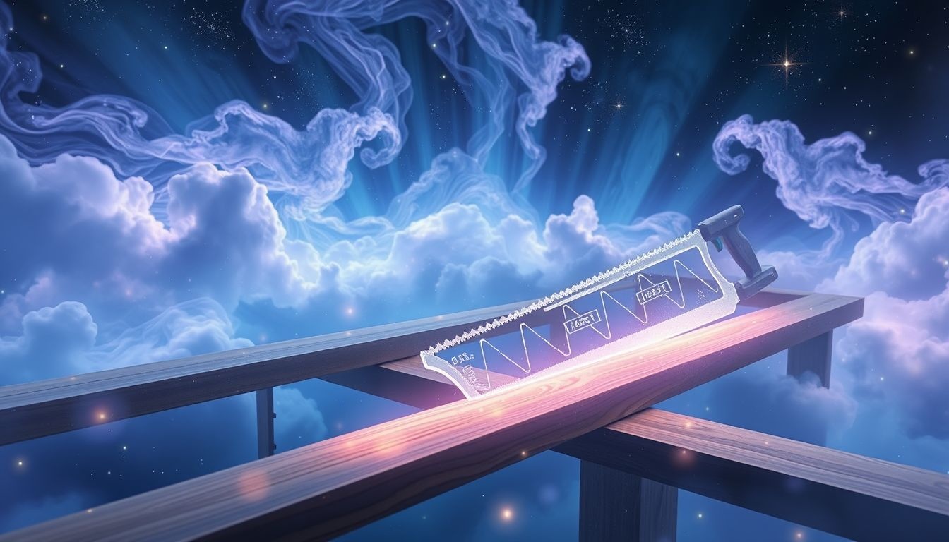 Het geluid van een zaag symboliseert creativiteit en transformatie in dromen.